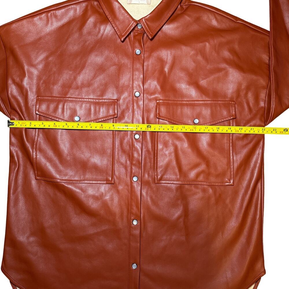 Altar'd State Womens Size S Shacket Casual Fleece Lined Brown Tan - Picture 7 of 7